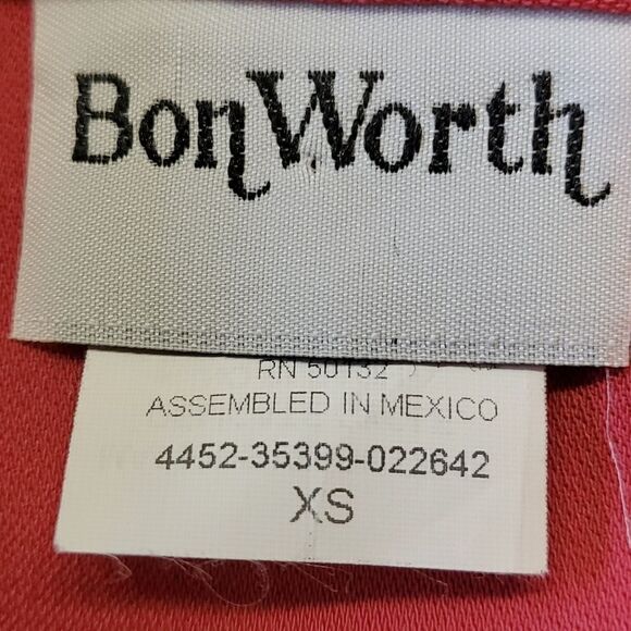 Bon Worth long sleeve top. Beautiful shade of fuchia. OVERSIZED XS. - Picture 6 of 8